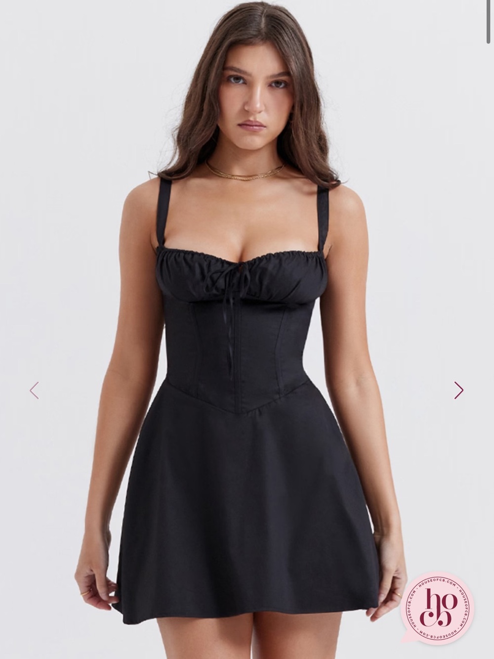 House of CB Black Corset Dress